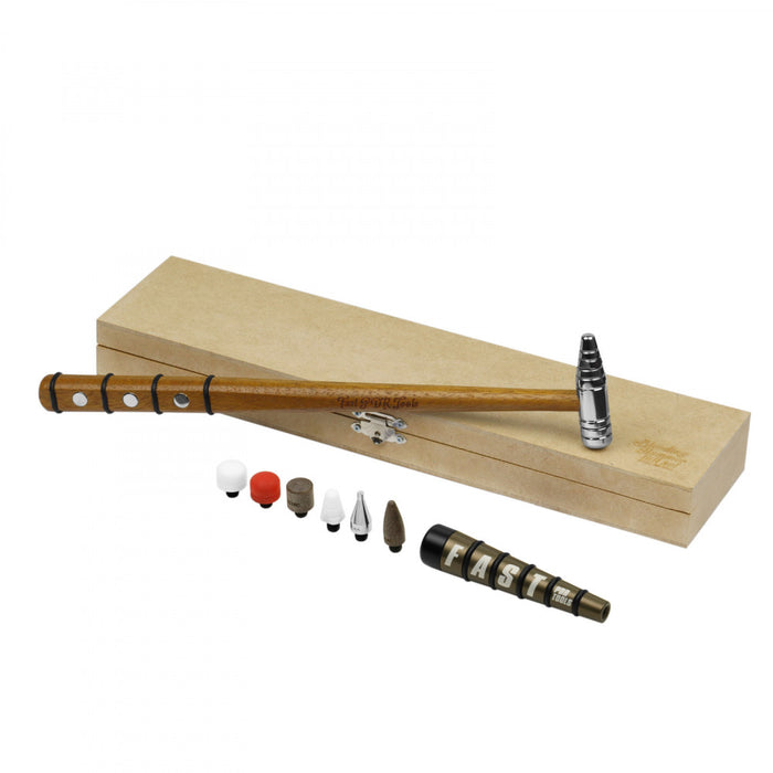 Fast PDR Blending Hammer Kit with Tips Knockdown and Wooden Case