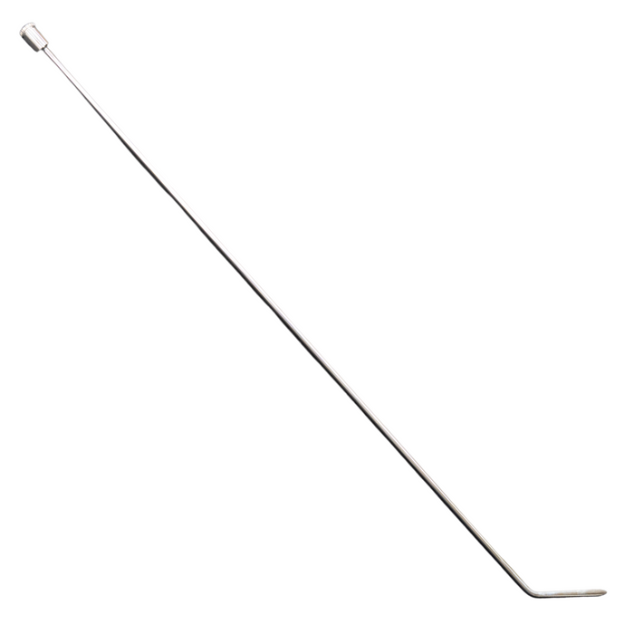 36" Shaved 45° Pointed Sharp Tip Rod with 4" Flag