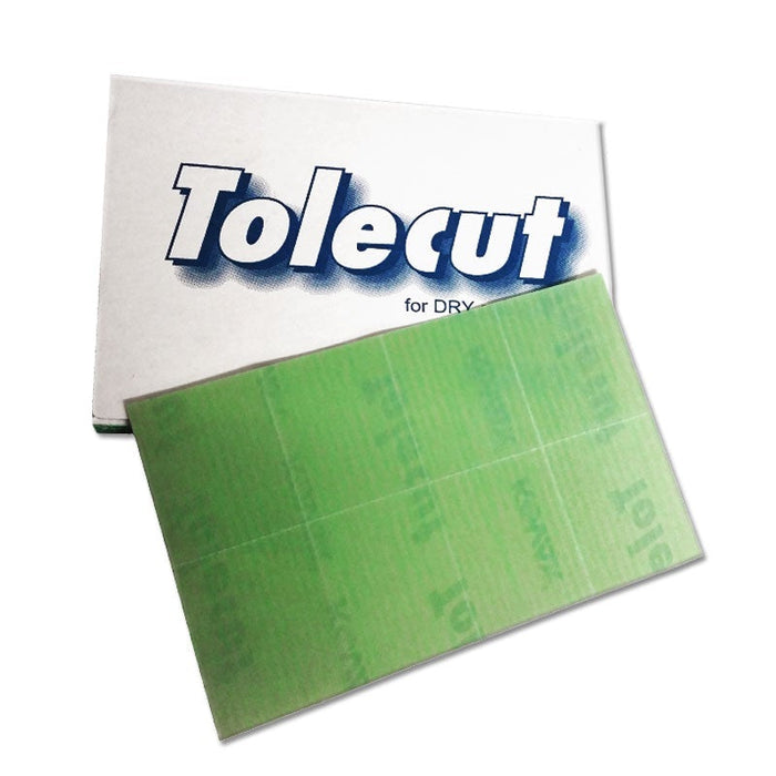 Tolecut Green 2000 Grit 8-Cut Block Sheet for Toleblock (Pack of 25)