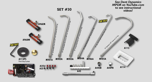MPDR Motorcycle Paintless Dent Repair Removal Tool Kit (Set 30)